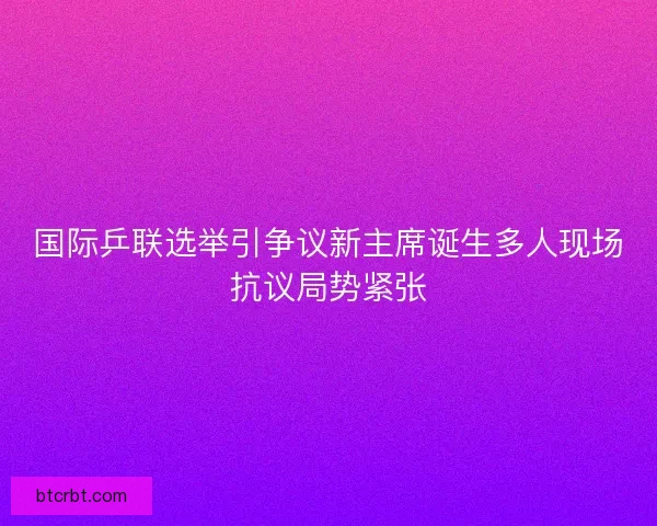 国际乒联选举引争议新主席诞生多人现场抗议局势紧张 国际乒联选举引争议新主席诞生多人现场抗议局势紧张